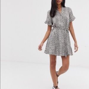 AllSaints Fay Leopard Print Mini Dress